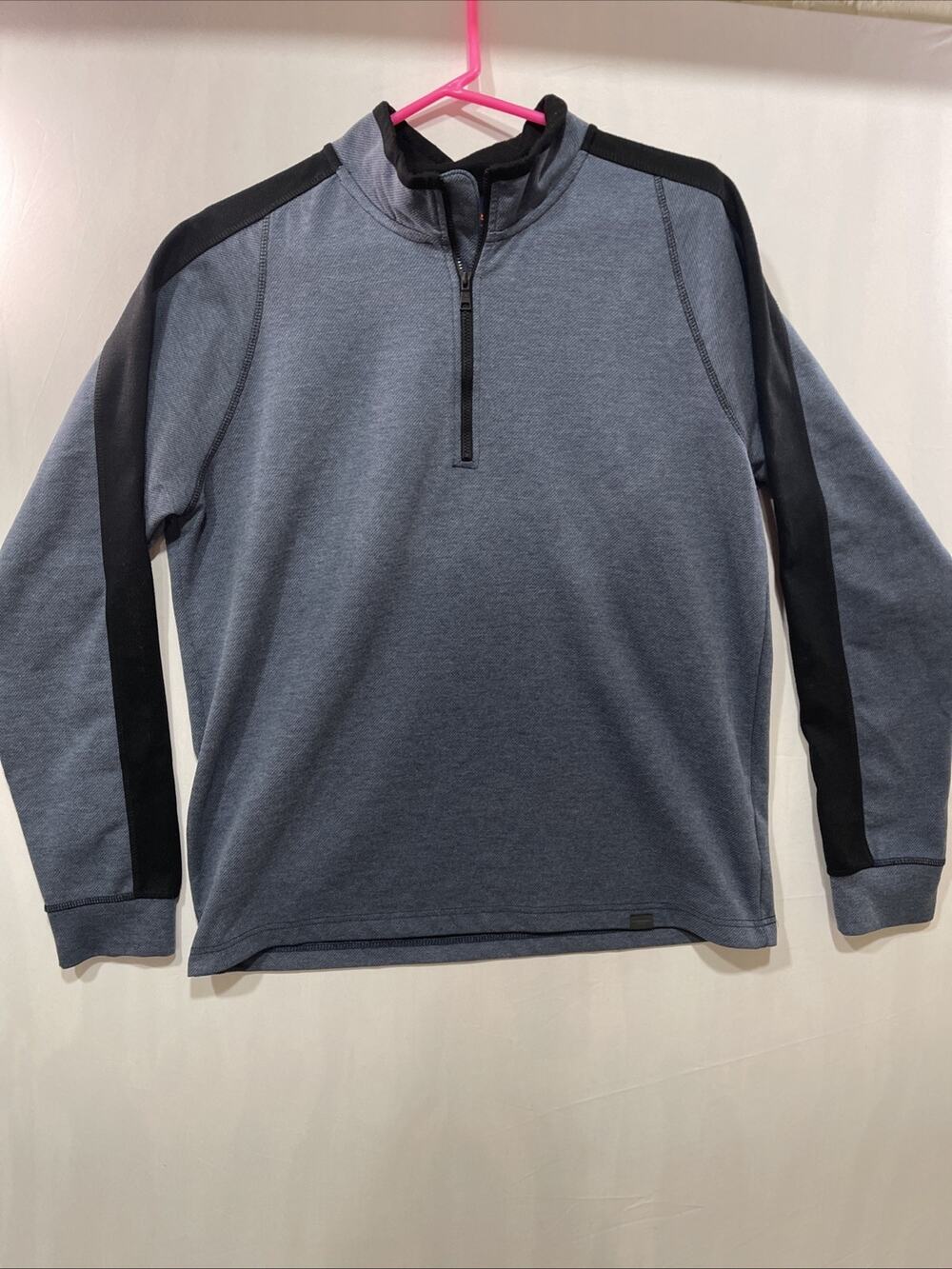 Hawke & Co Men's 1/4 zip Pullover Sz M Blue Quarter Zip Golf Casual